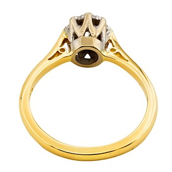 18ct Gold Diamond 0.25cts Solitaire Ring size O